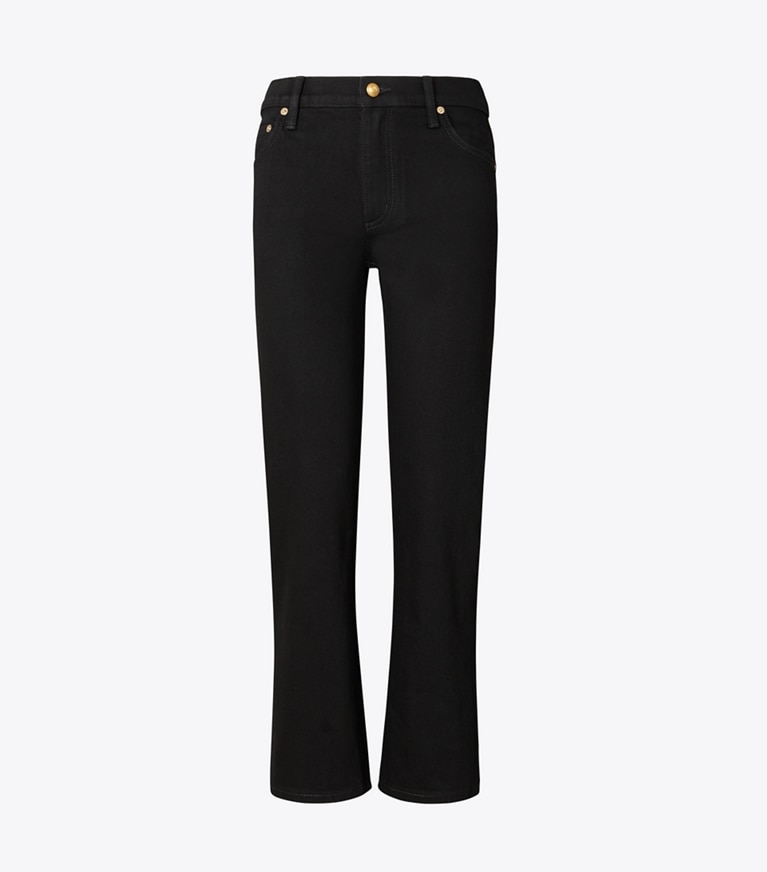 Tory Burch Cropped Straight Leg good Jeans