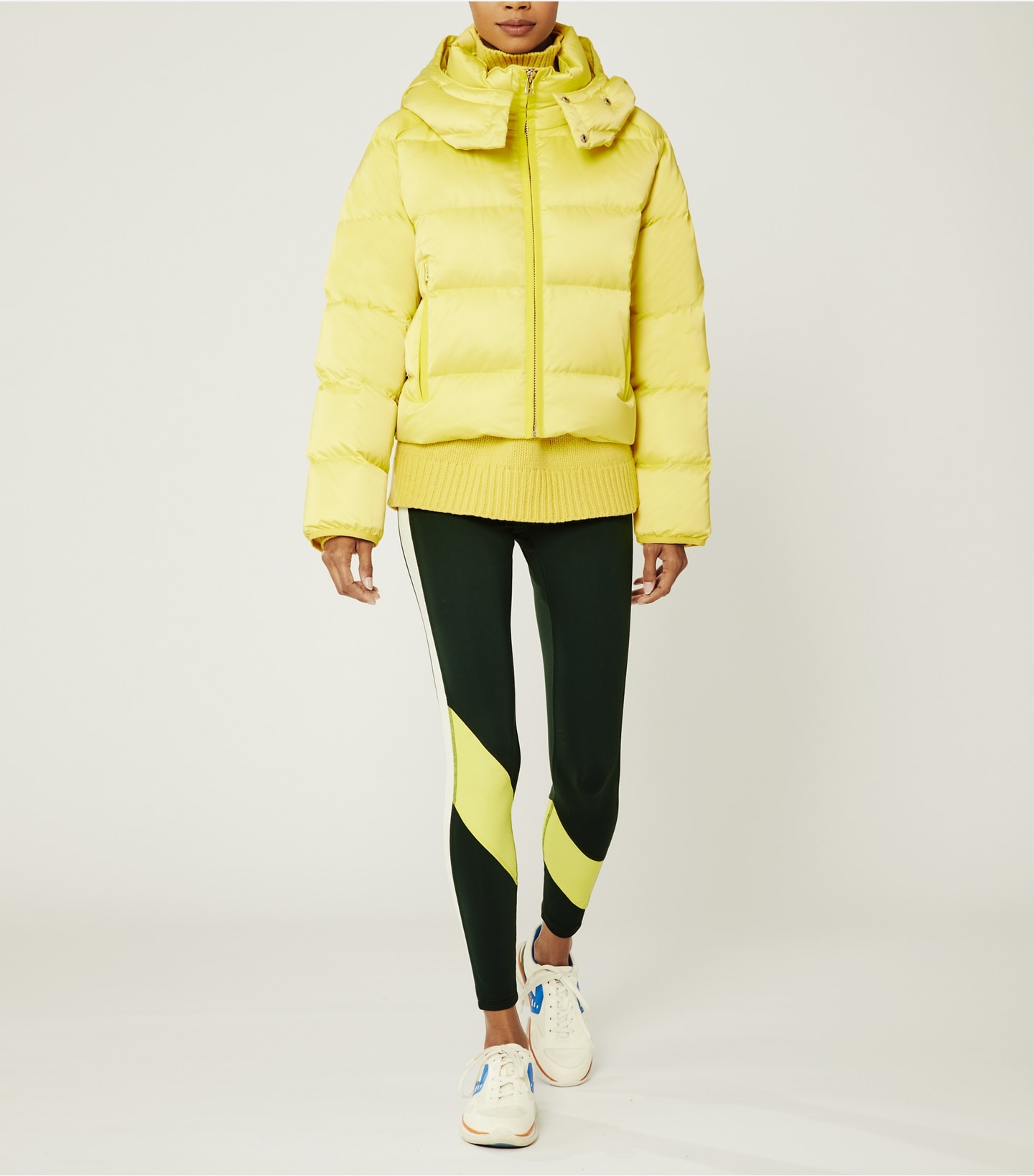 Cropped Performance Satin Down Jacket