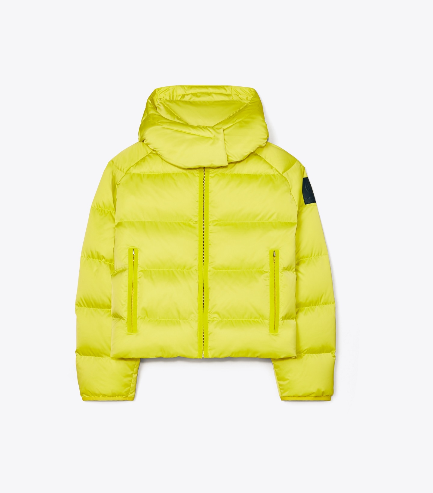 Cropped Performance Satin Down Jacket