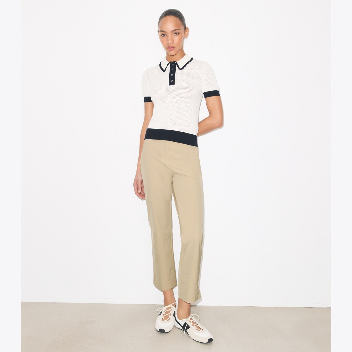 Cropped Stretch Golf Pant: Women's Designer Bottoms | Tory Burch