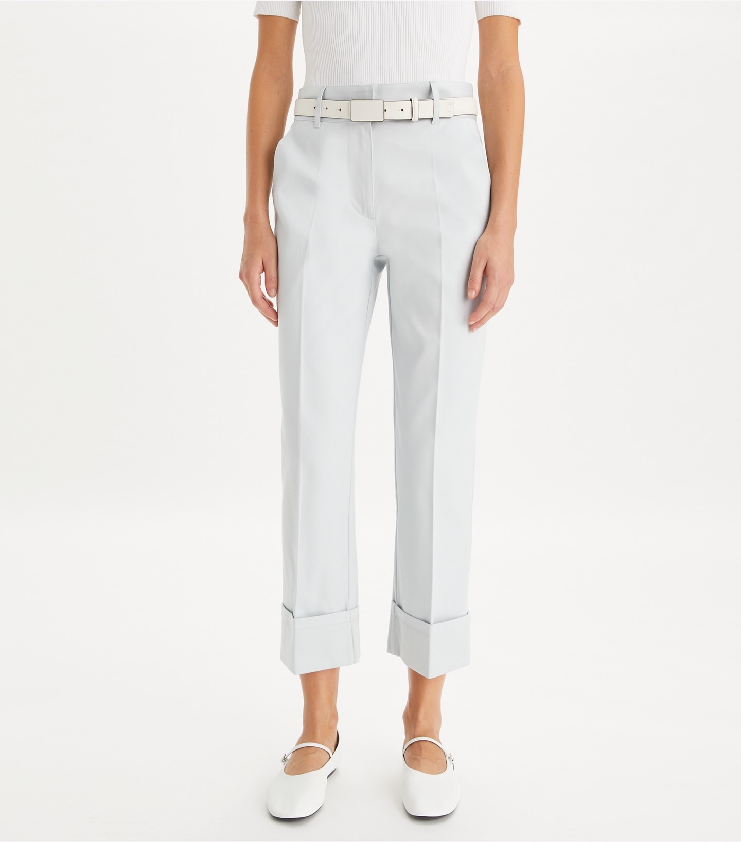 Cropped Twill Pant