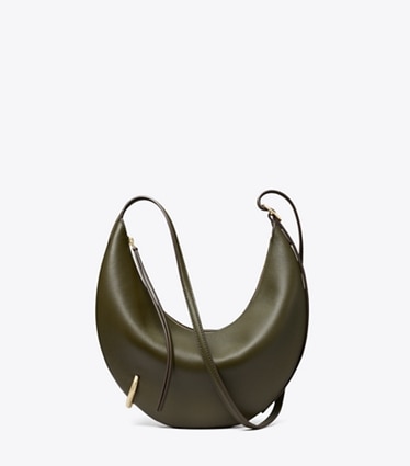 Tory Burch designer crossbody bags Crossbody Bag mit Piercingdetail in Dark Olive front