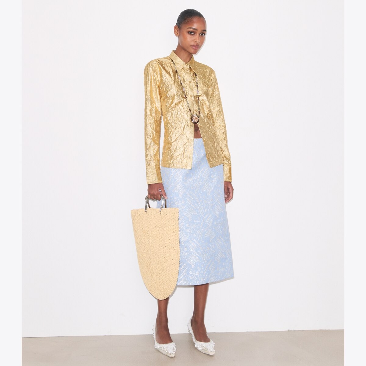 CRUSHED SILK SHIRT - thumbnail 3