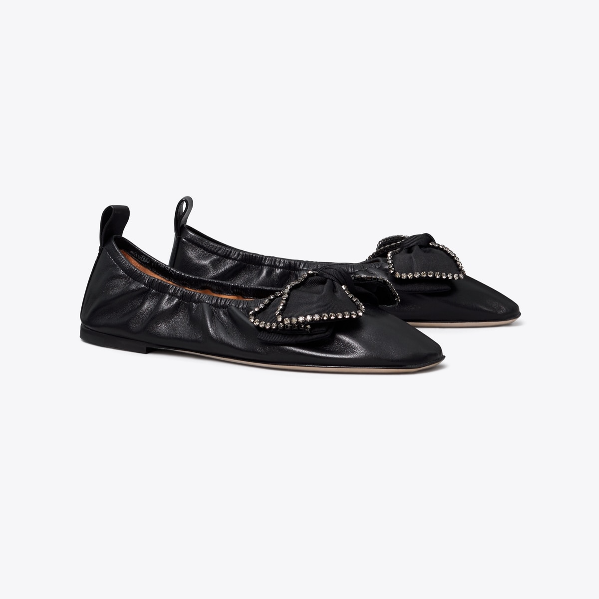 Crystal Bow Ballet: Women's Designer Flats | Tory Burch