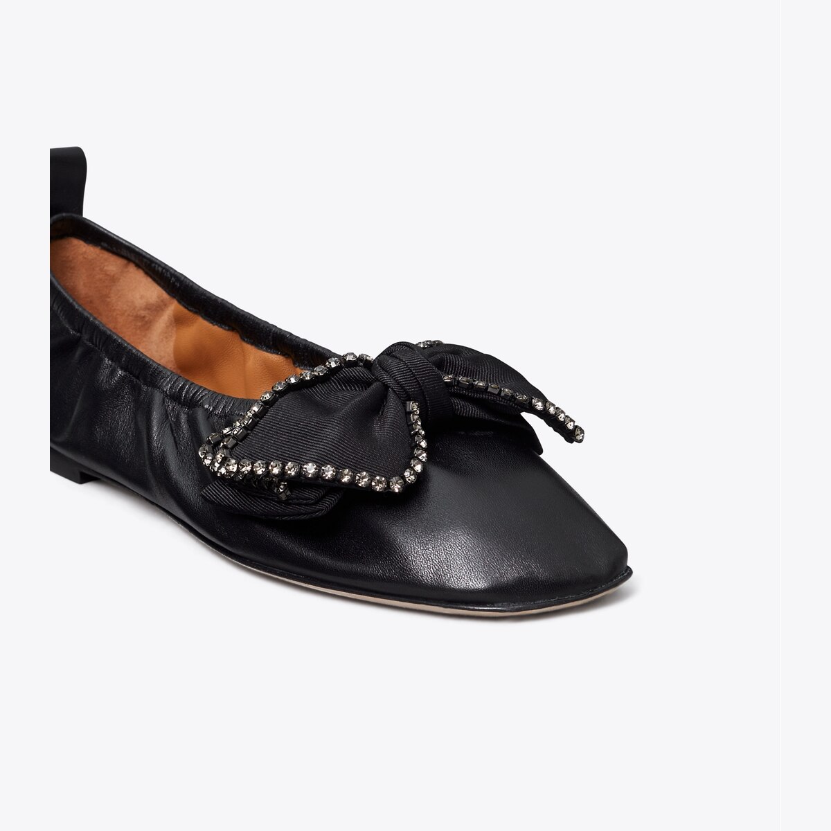 Crystal Bow Ballet: Women's Designer Flats | Tory Burch