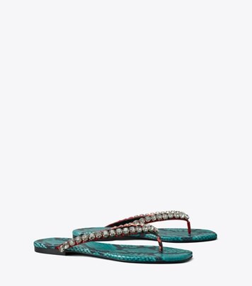 Tory burch glitter flip on sale flops