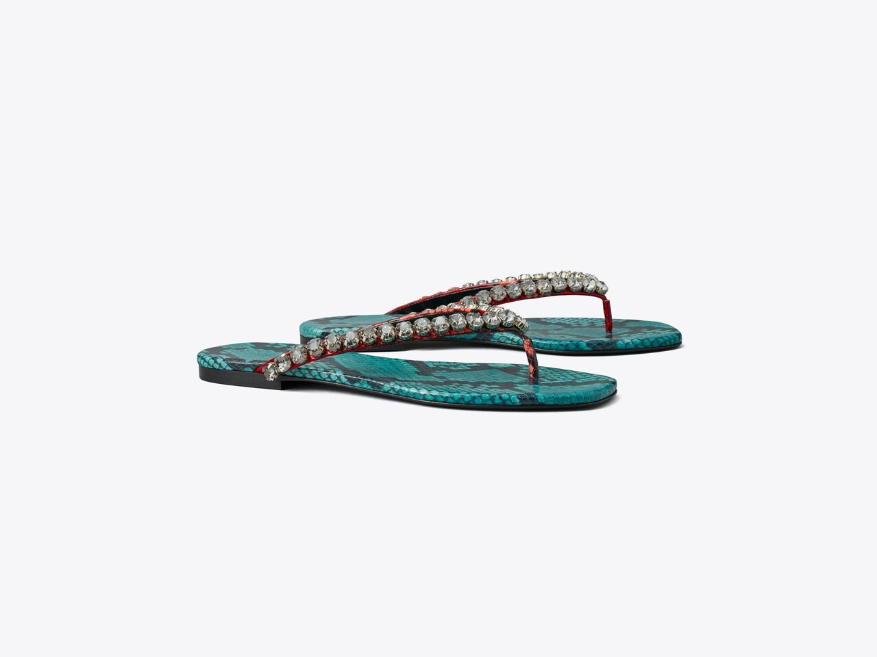 Snake print flip on sale flops