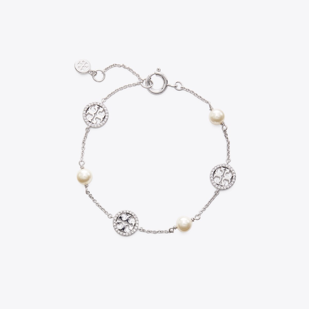 Crystal Pearl Logo Bracelet: Women's Jewelry | Bracelets
