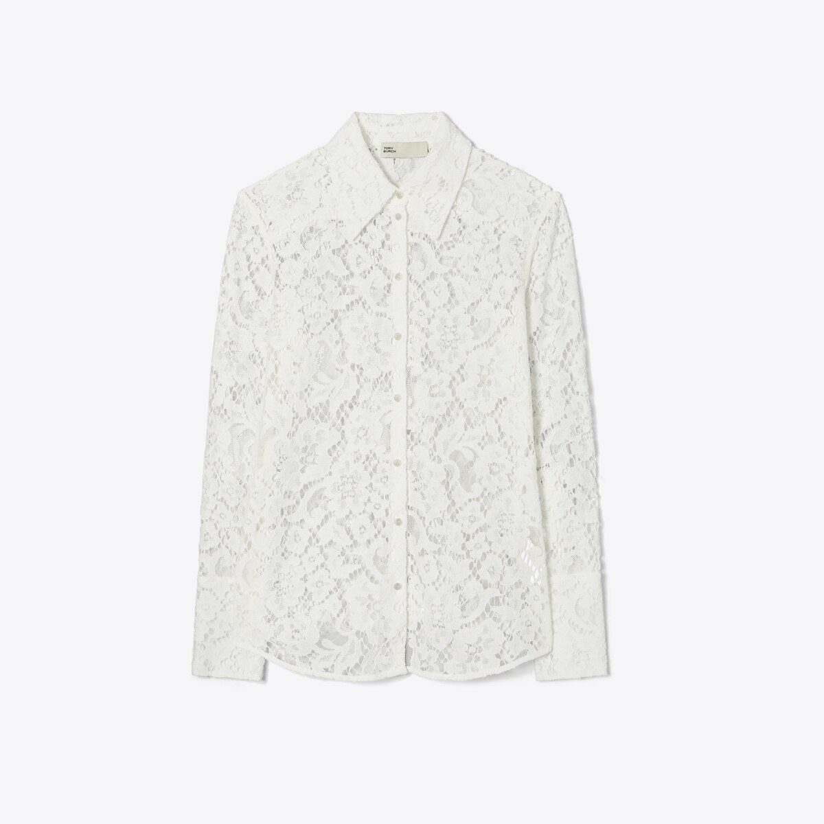 【Tory Burch】コットンスカート ロゴ入りボタン ホワイト Logo Lace Skirt: Women's Designer Bottoms | Tory Burch