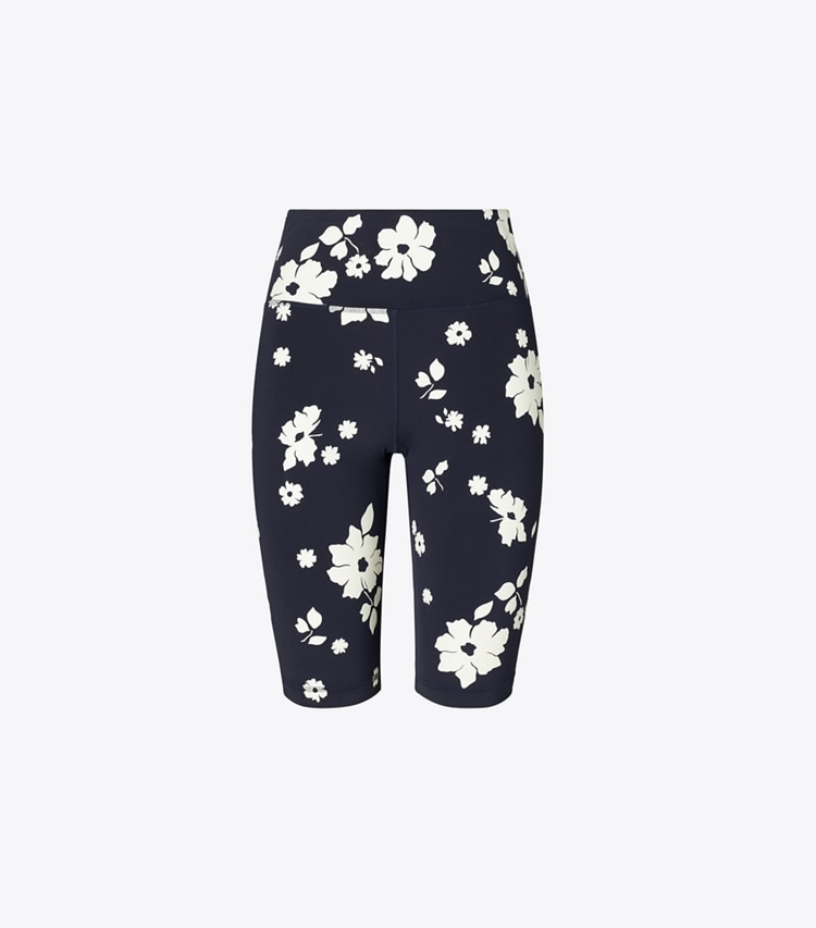 Tory Burch designer bas Cuissard de compression dans Medium Navy Contrast Floral de face