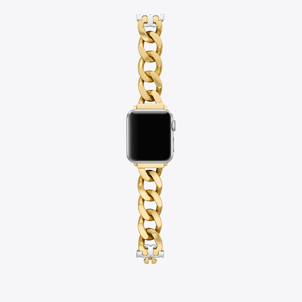 Curb Link Band for Apple Watch®, Gold-Tone/Silver, 38 MM – 40 MM: Women's  Designer Watches Tory Track Smart Watches | Tory Burch