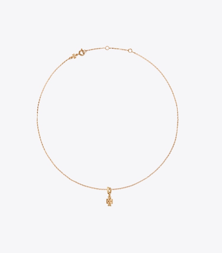 Tory Burch designer necklaces Curiosity Chain Necklace in Tory Gold / Cream front