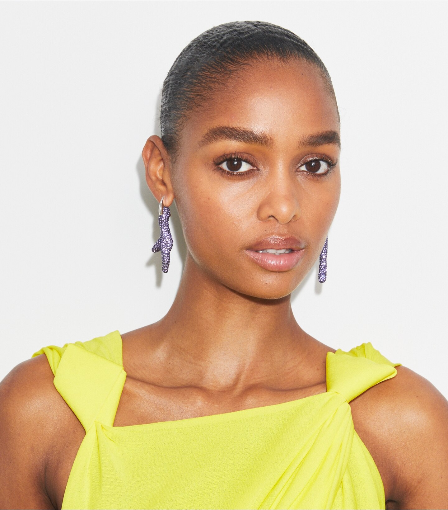 Curiosity Coral Hoop Earrings