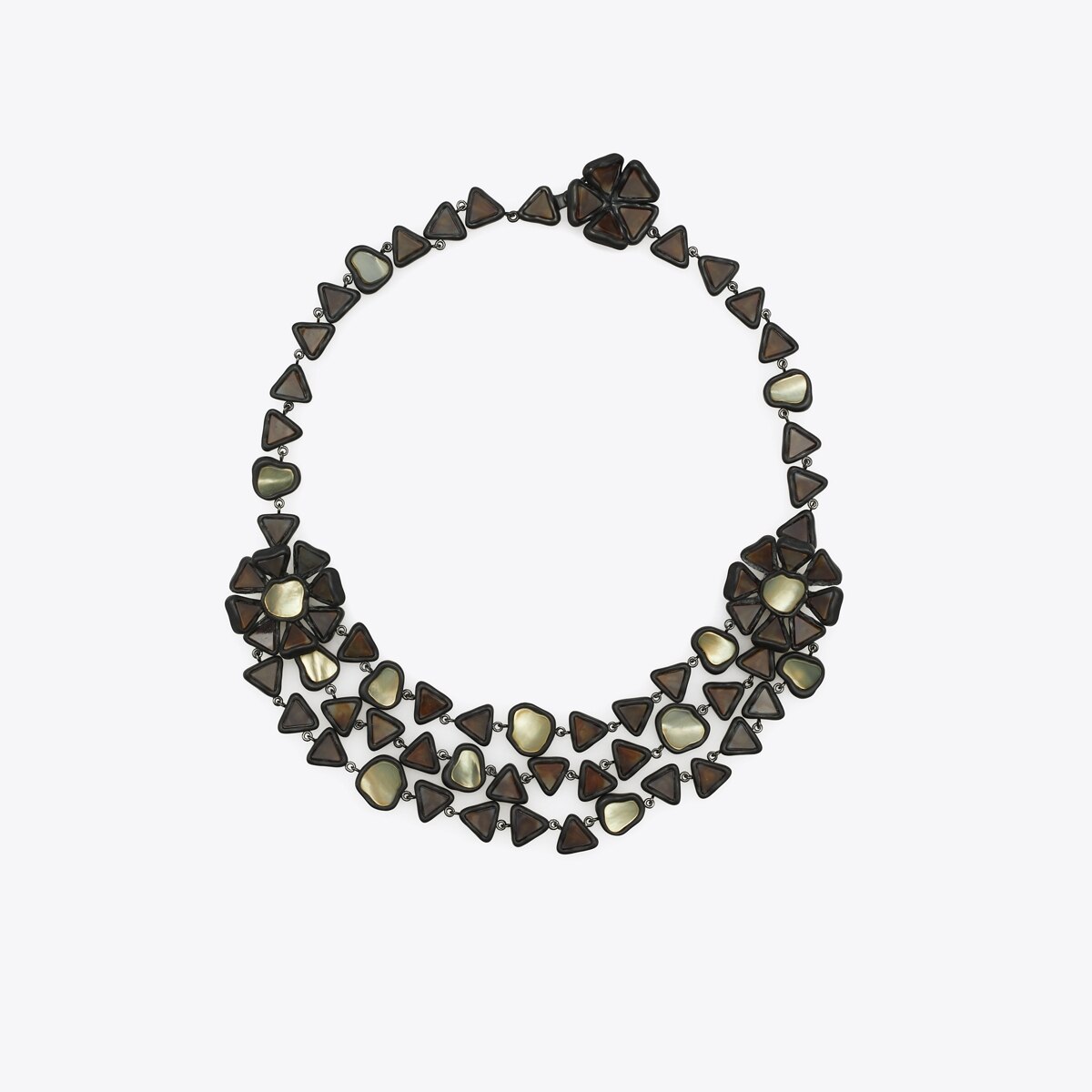 Curiosity Resin Triple Strand Necklace: Women