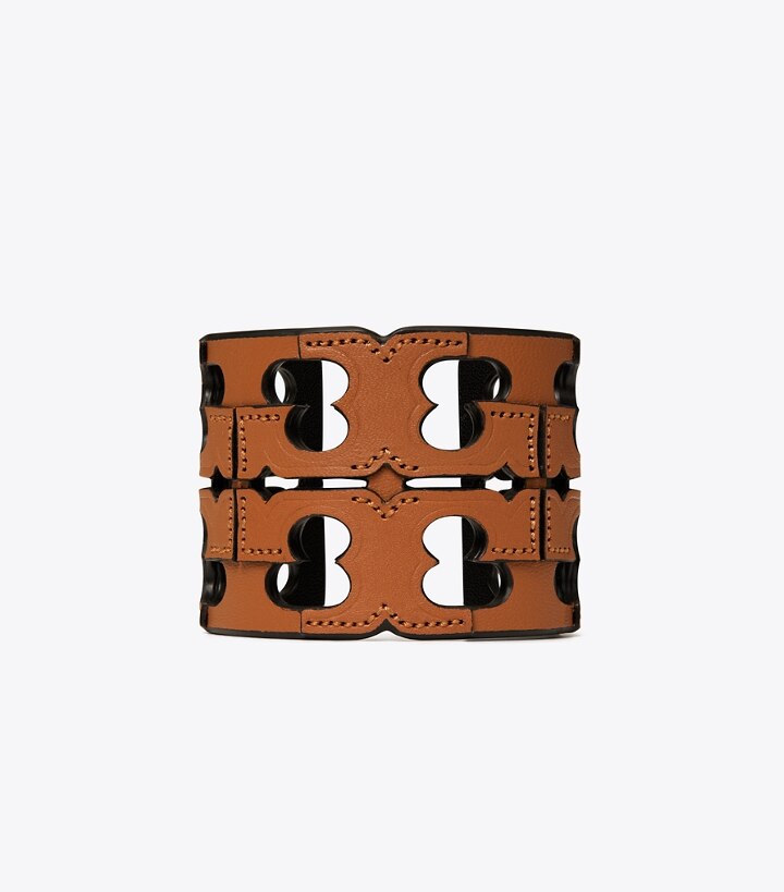 Cut Out Logo Leather Cuff: Women's Designer Bracelets | Tory Burch