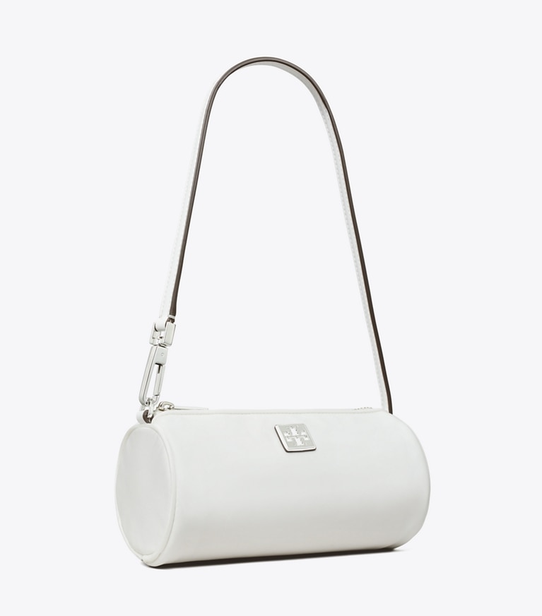 Tory Burch designer borse a tracolla Cylinder Bag Virginia in Snow White angle