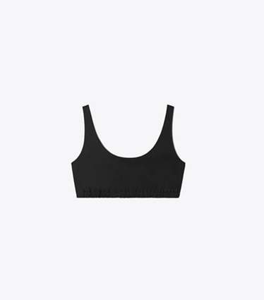 Tory Burch designer paréos Débardeur court en coton in Black front