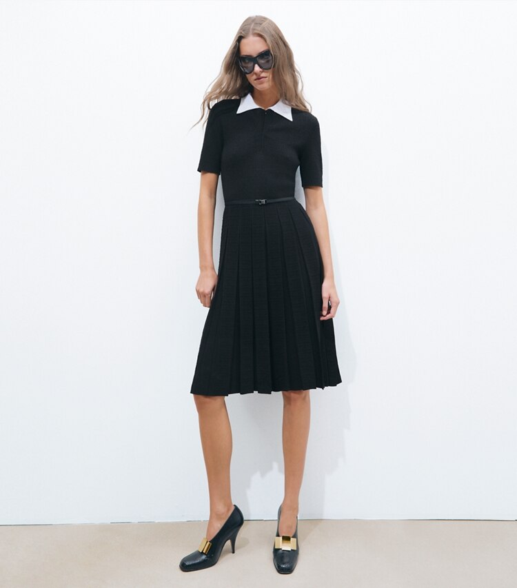 Tory Burch designer scarpe con tacco Décolleté Bunny con nodo in PERFECT BLACK additional on model