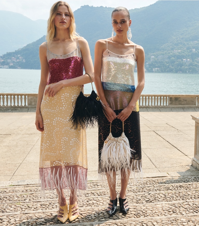 Tory Burch designer scarpe con tacco Décolleté con fibbie in SANDSCAPE angle