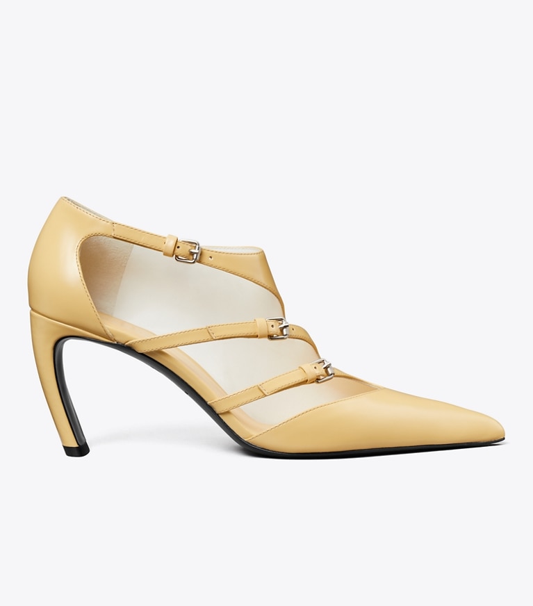 Tory Burch designer scarpe con tacco Décolleté con fibbie in SANDSCAPE angle