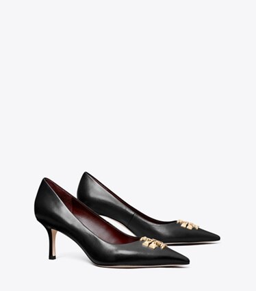 Tory Burch designer scarpe con tacco Décolleté Eleanor in PERFECT BLACK angle