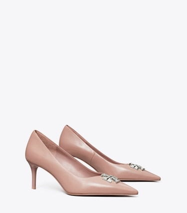 Tory Burch designer scarpe con tacco Décolleté Eleanor in LIGHT MAUVE angle