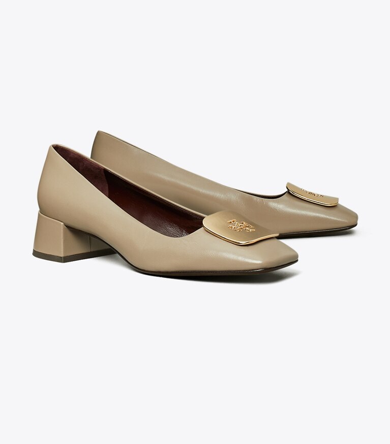 Tory Burch designer scarpe con tacco Décolleté Georgia in ECRU angle