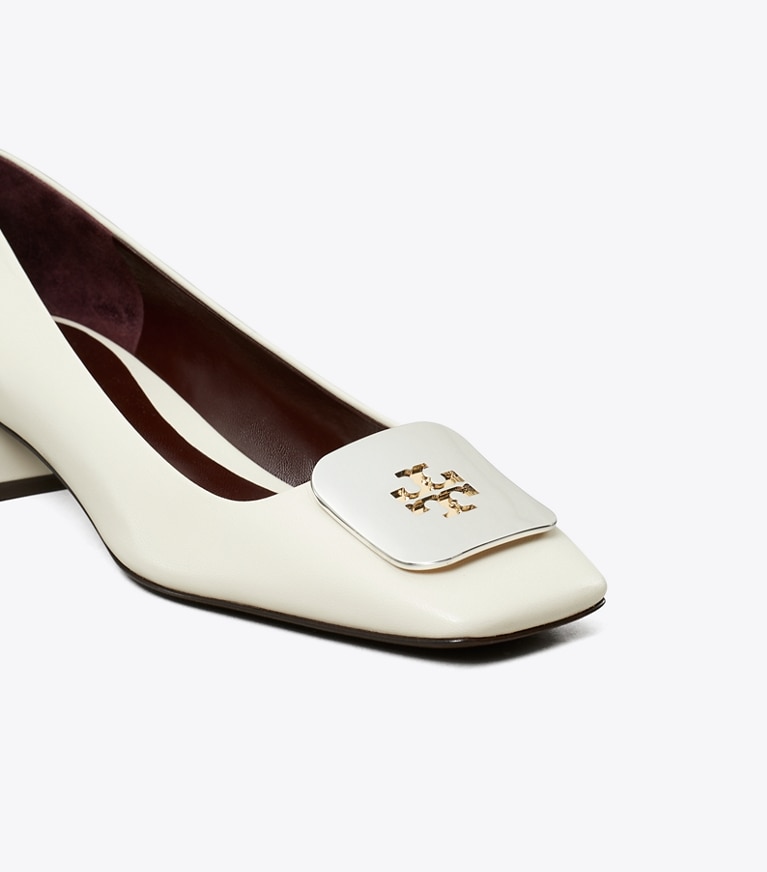 Tory Burch designer scarpe con tacco Décolleté Georgia in LIGHT CREAM angle