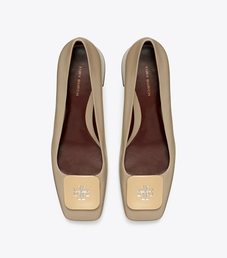 Tory Burch designer scarpe con tacco Décolleté Georgia in ECRU superiore