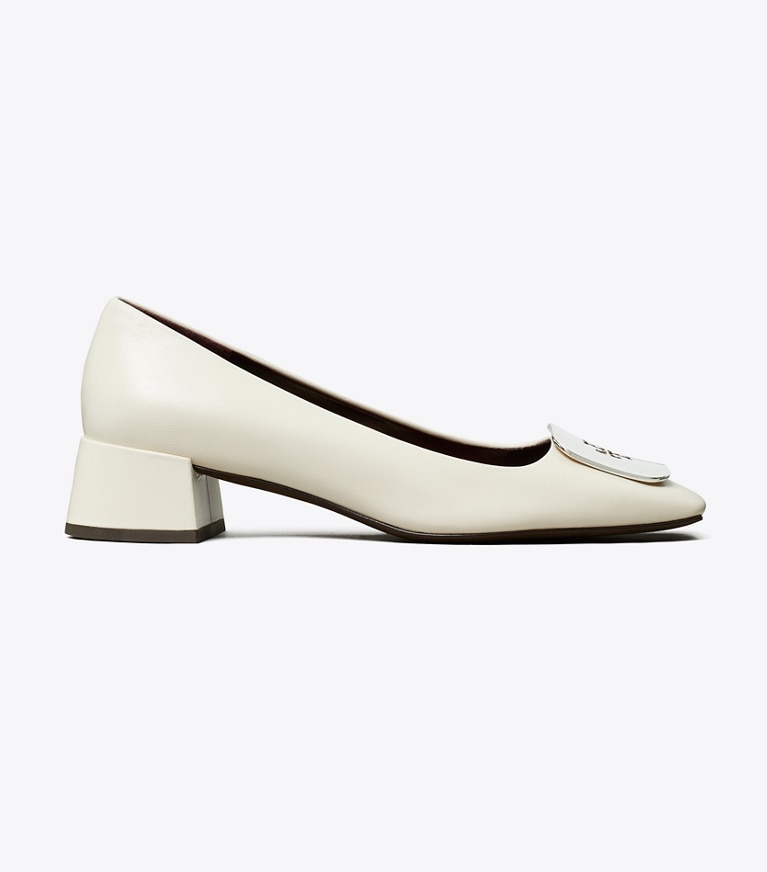 Tory Burch designer scarpe con tacco Décolleté Georgia in LIGHT CREAM angle