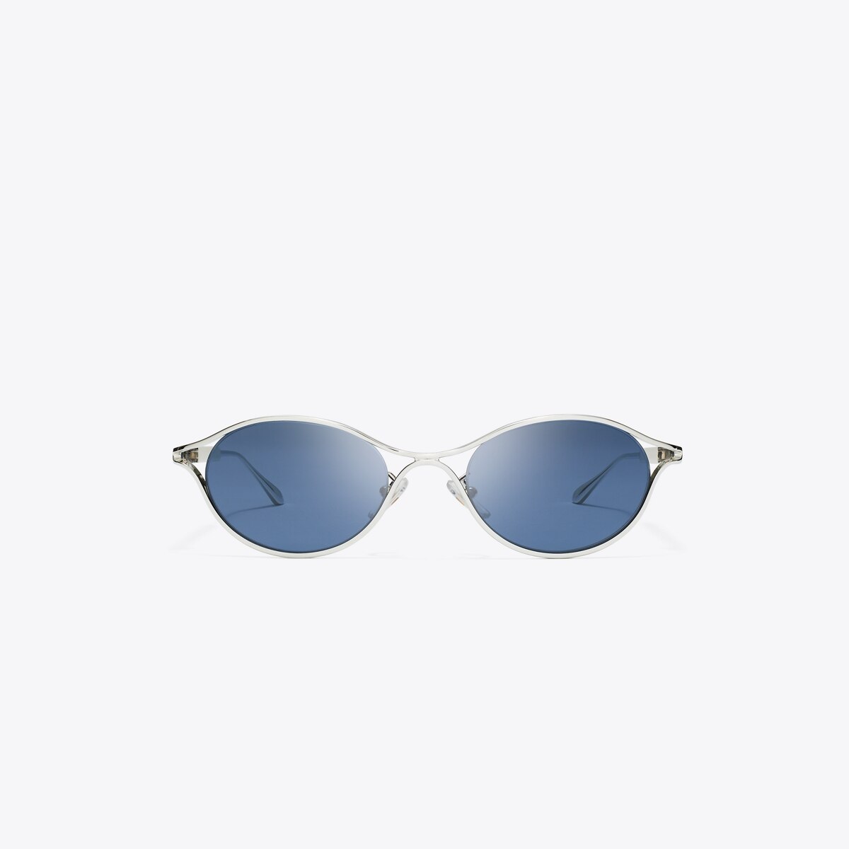 Blue Round Metal Frame Sunglasses - Women\'s Fashion Accessory Tory Burch Tory Burch Blue Round Sunglasses for Women for sale | eBay main image 2