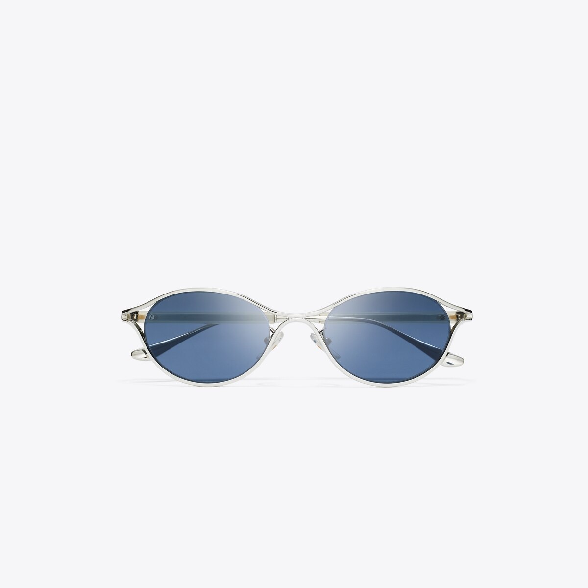 Tory Burch Translucent Blue Aviator Sunglasses with Gradient Lenses Sunglasses Tory Burch TY7169U | Free Shipping | Glasses.com® main image 3