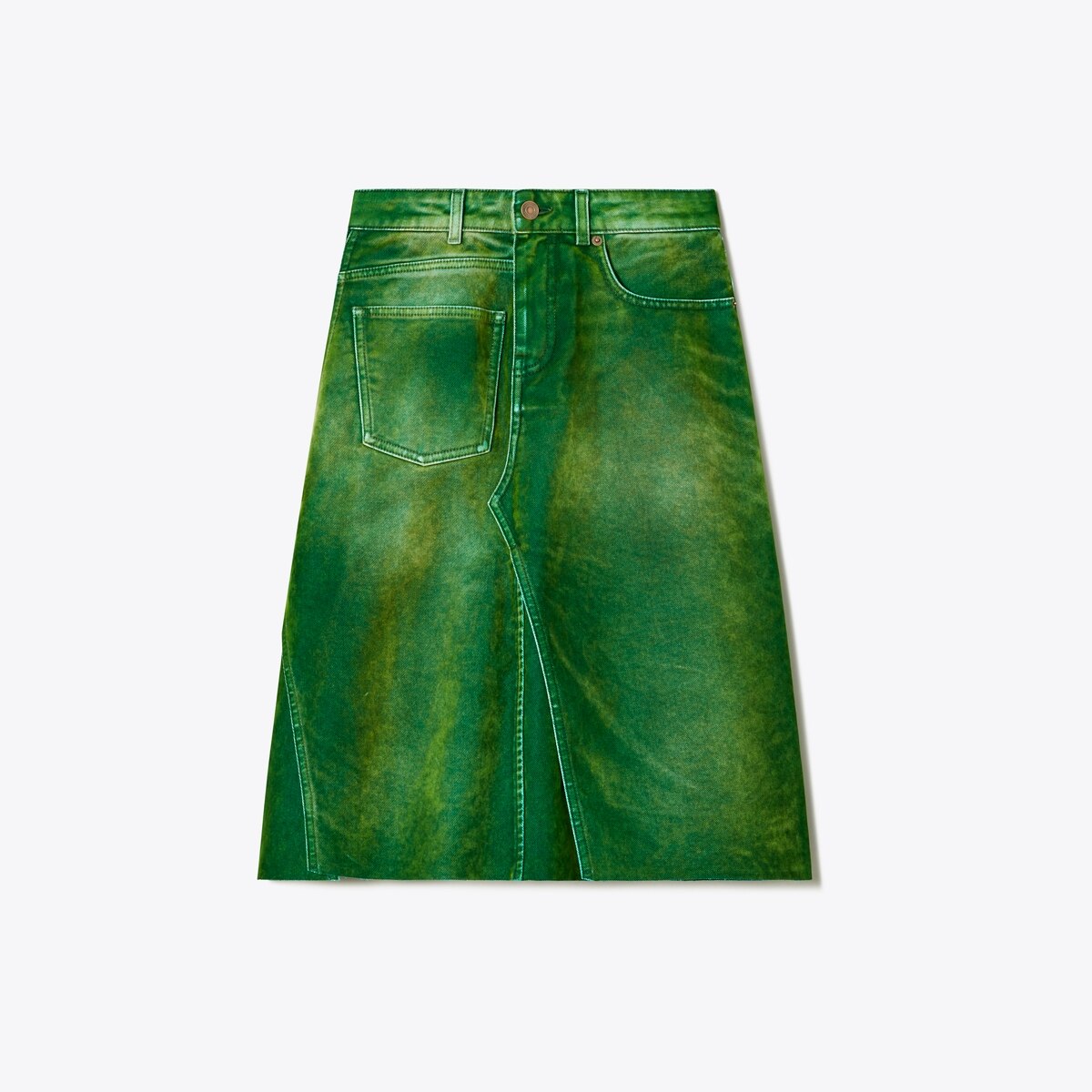DECONSTRUCTED DENIM SKIRT