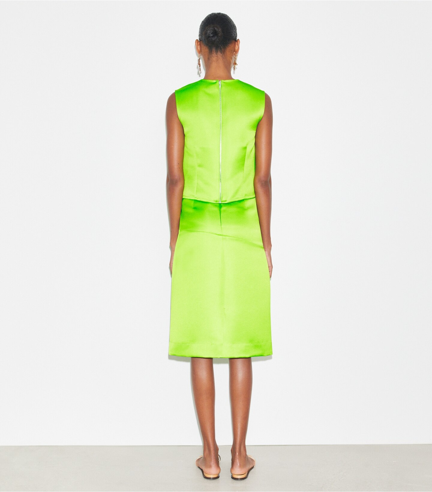 Deconstructed Satin Skirt