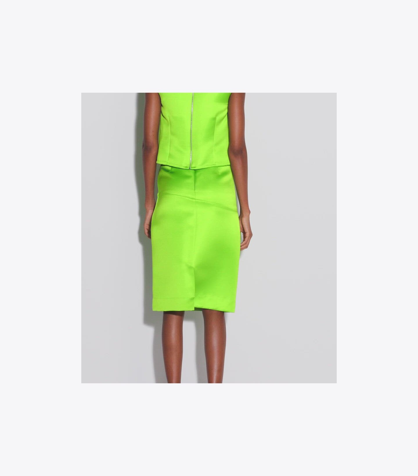 Deconstructed Satin Skirt