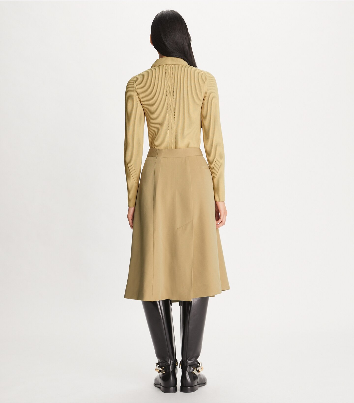 Deconstructed Wool Skirt