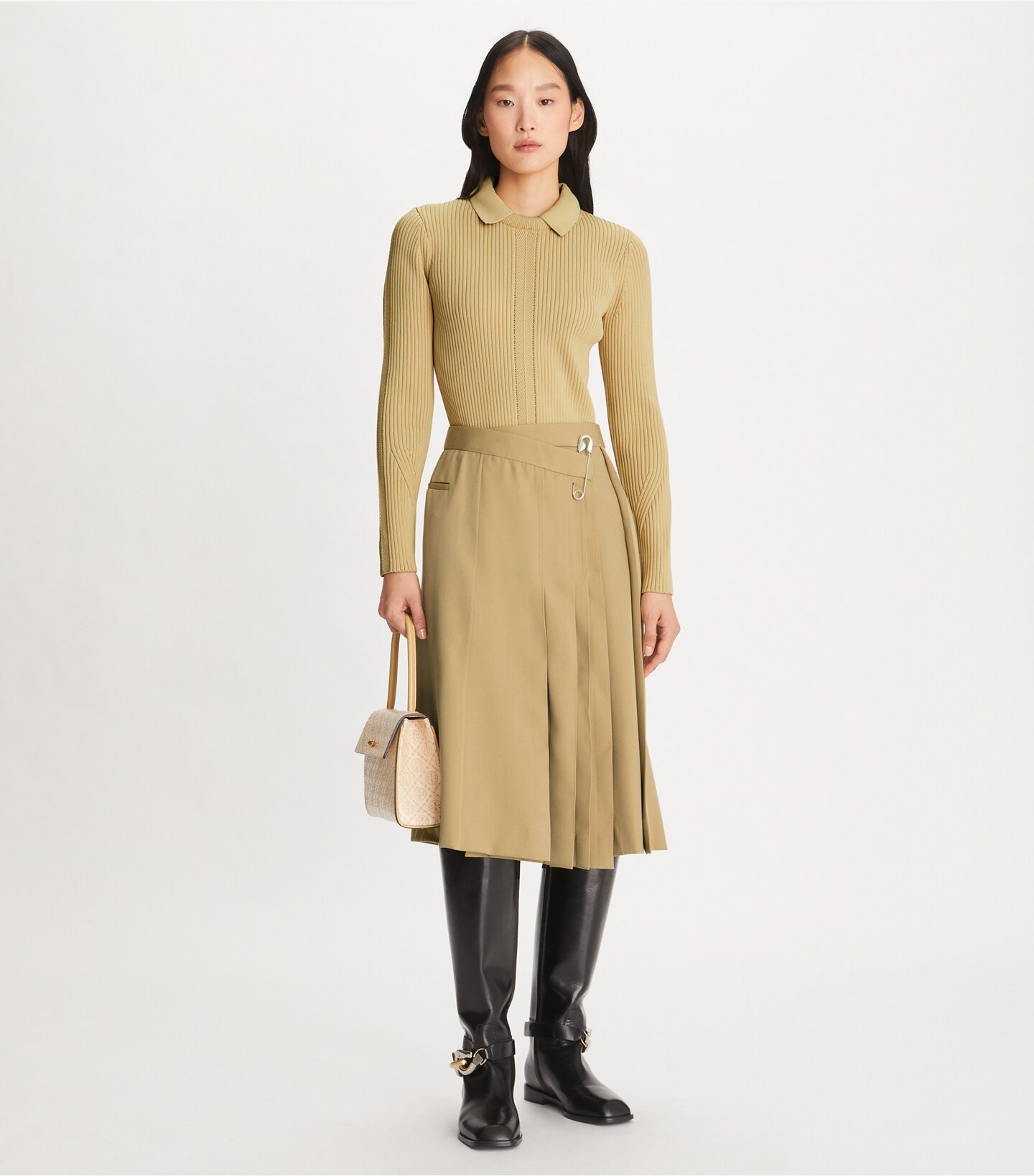 Deconstructed Wool Skirt