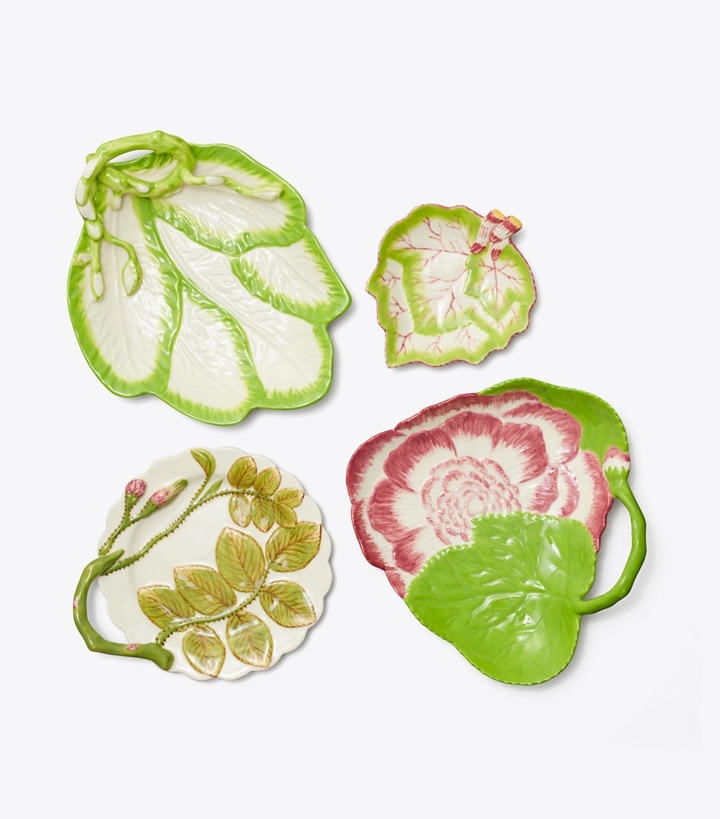 Decorative Leaf Plates, Set of 4: Women's Designer Tabletop & Drinkware | Tory  Burch
