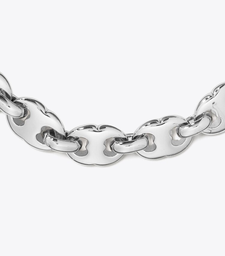 Tory Burch designer ブレスレット デリケート ジェミニ リンク ブレスレット in Light Silver ディテール