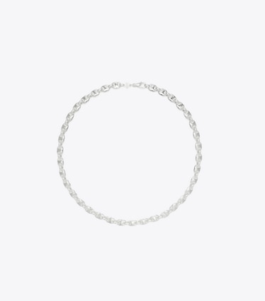 Tory Burch designer ネックレス デリケート ジェミニ ネックレス in Light Silver front