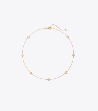 Tory Burch designer necklaces Delicate Icon Necklace in Tory Gold front