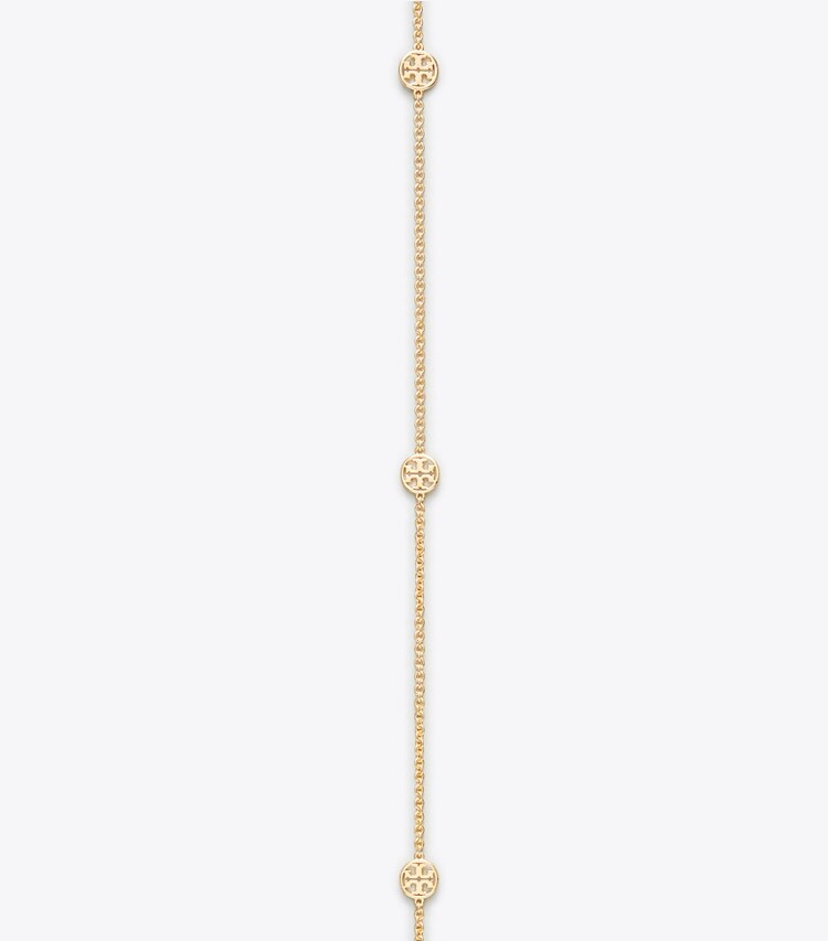 Tory Burch designer necklaces Delicate Miller Long Necklace in Tory Gold detail