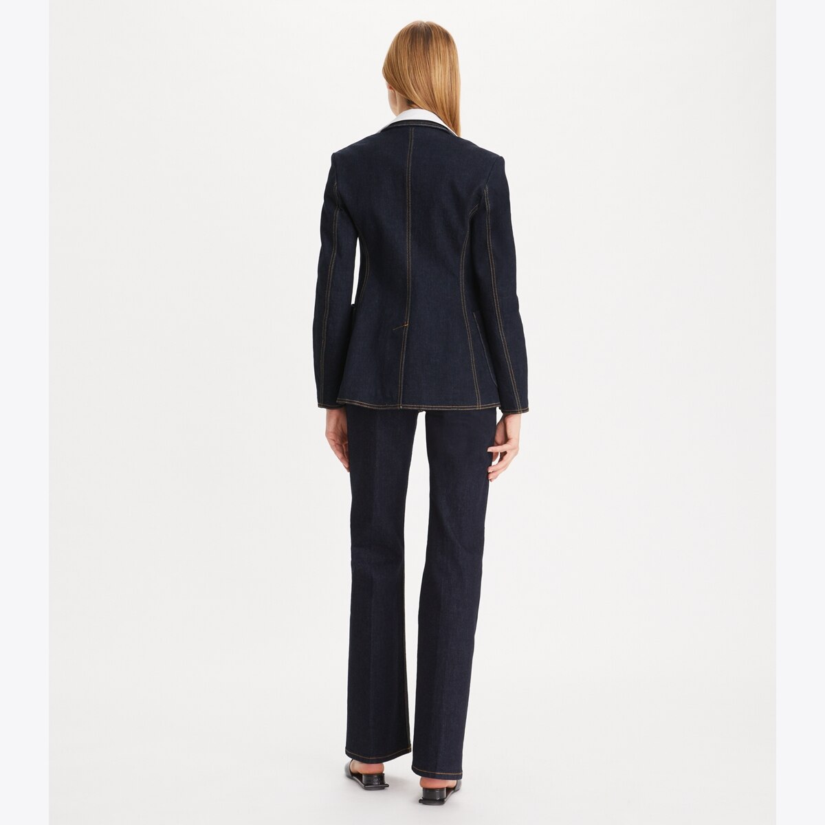 Tory selling Burch 4 Wool Navy Button Up Blazer