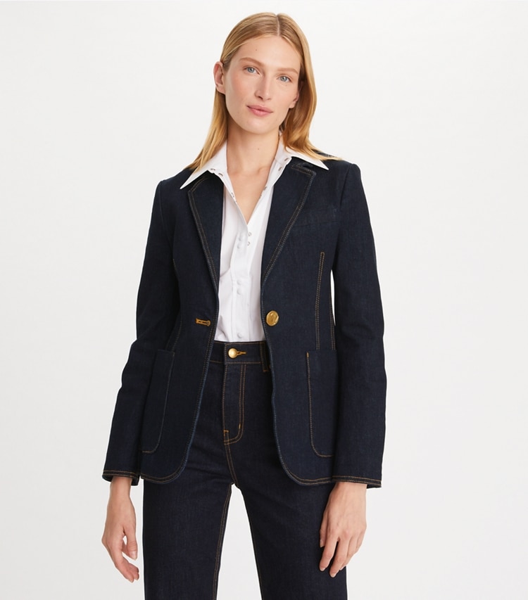 Denim Blazer: Women's Designer Jackets | Tory Burch