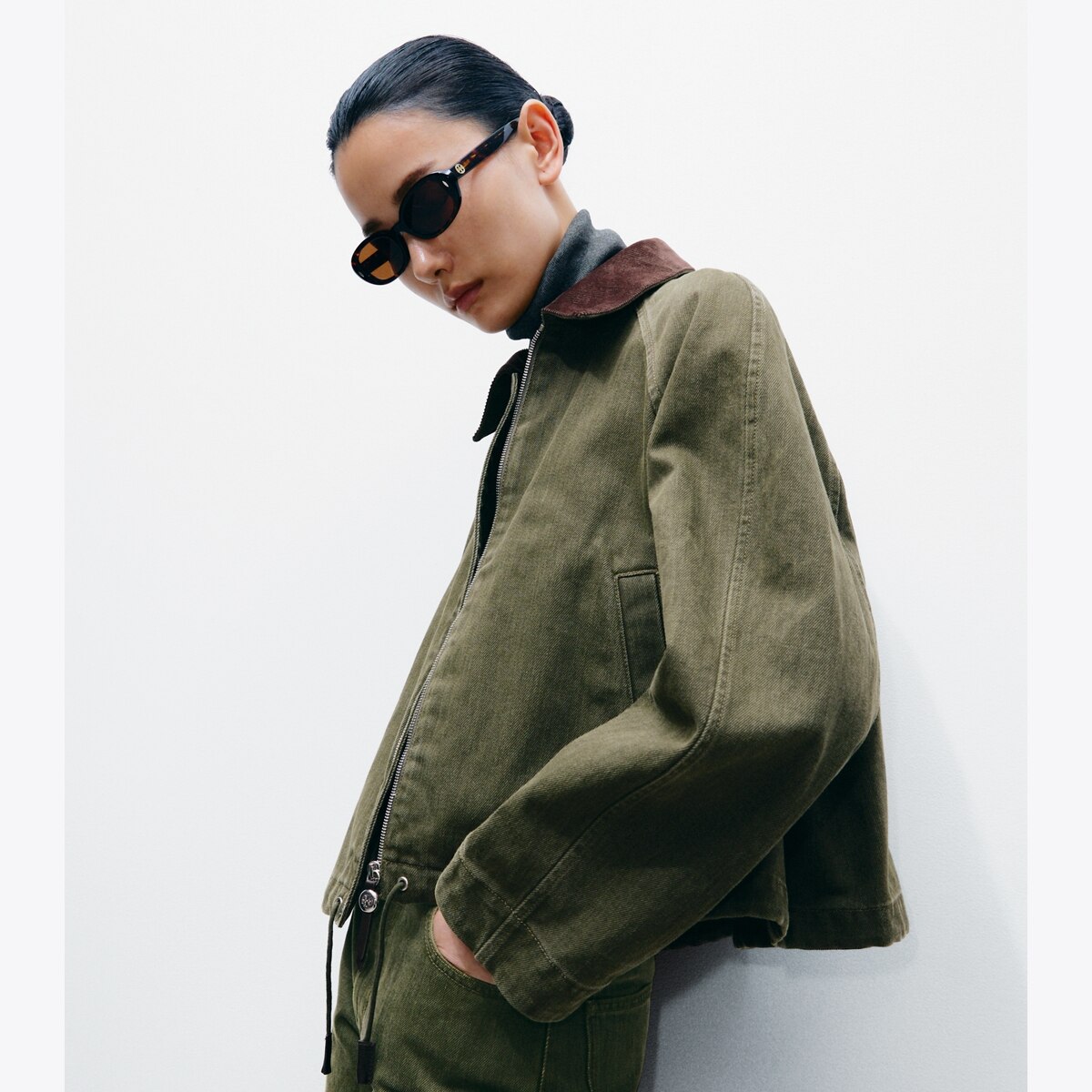 DENIM BOMBER JACKET - thumbnail 2