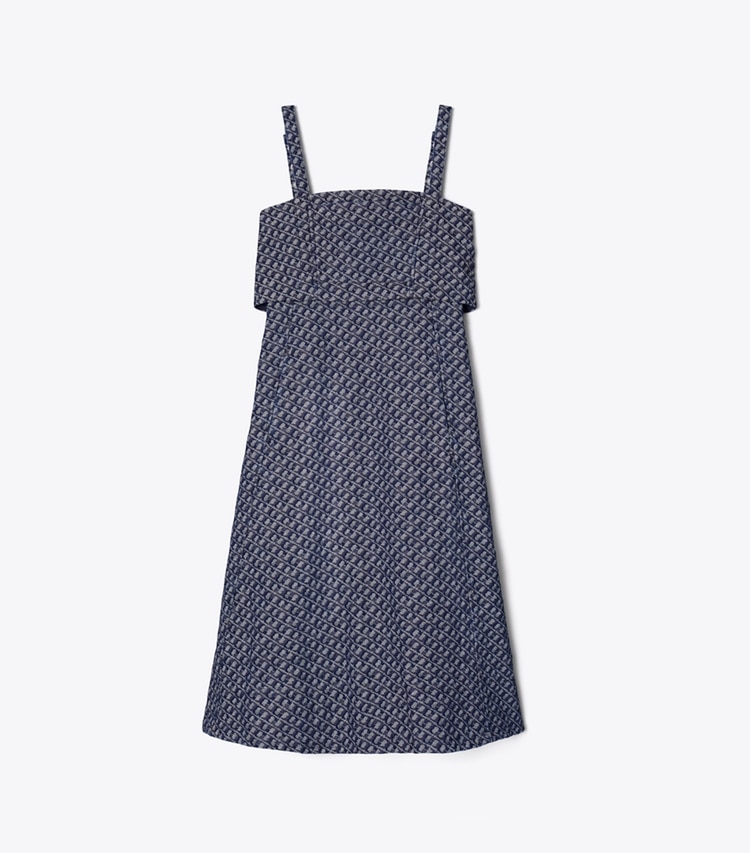 Tory Burch designer dresses Denim Dress in T Link Stone Wash front
