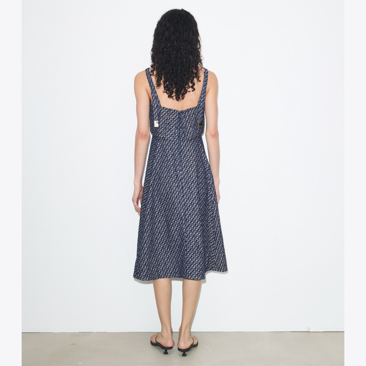 tory burch nadia denim dress $398 NEW Tory Burch DENIM NADIA DRESS Triple Wash Jeans Mini Belt 2