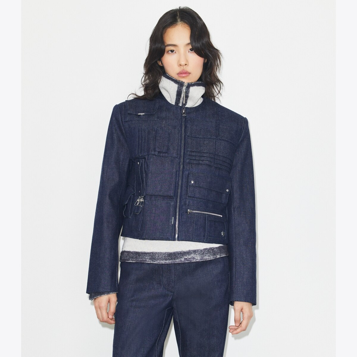 Denim Handbag Jacket: Women's Designer Jackets | Tory Burch