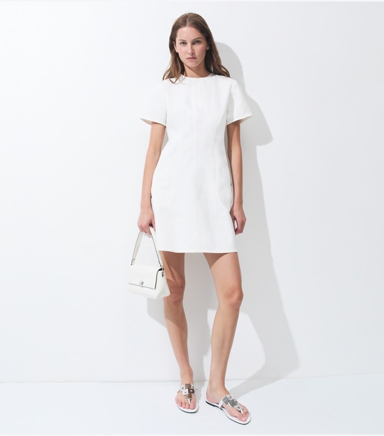 front design of dress Pink Stripe Button Ruffle Collar Midi Shirt - All Dresses size-2-4 Material:100% Cotton Chambray Back zipper Back Beach Dresses Plus Summer