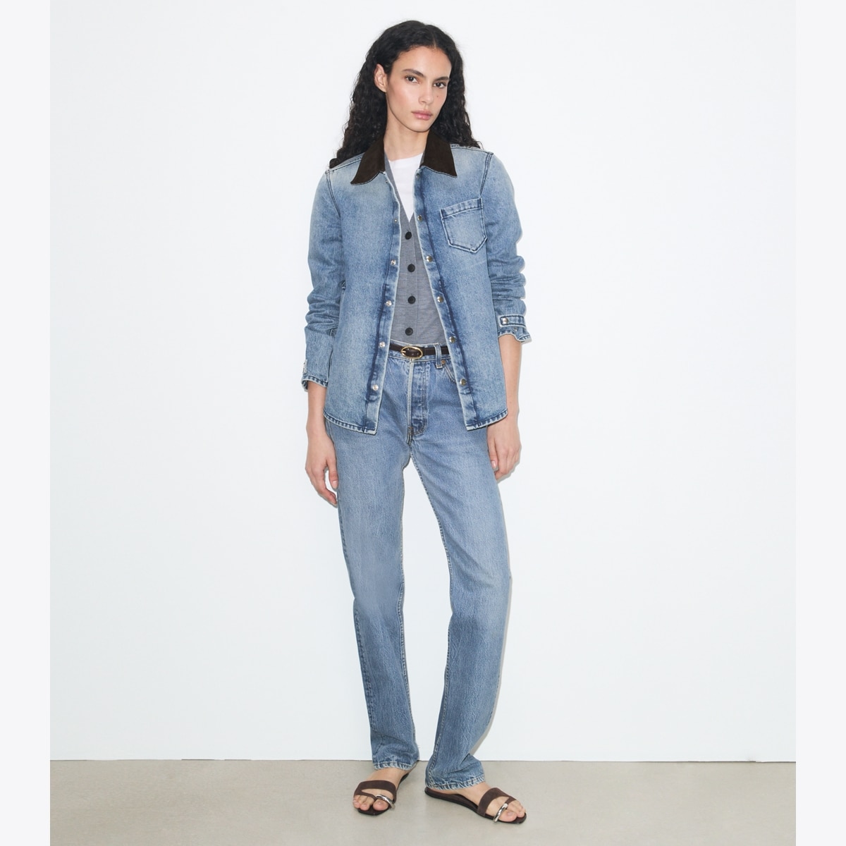 DENIM SHIRT JACKET - thumbnail 3